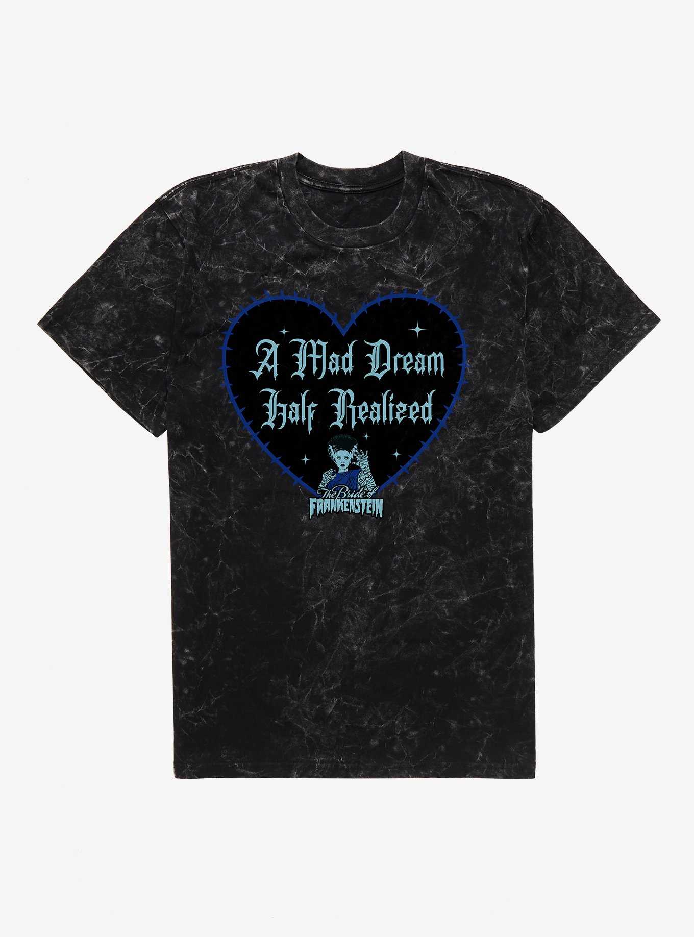 Bride Of Frankenstein Mad Dream Half Realized Mineral Wash T-Shirt, , hi-res