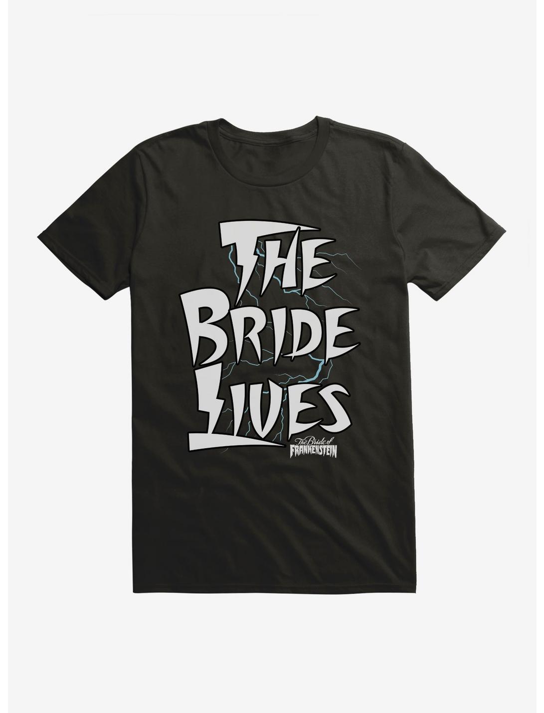 Bride Of Frankenstein The Bride Lives T-Shirt, BLACK, hi-res