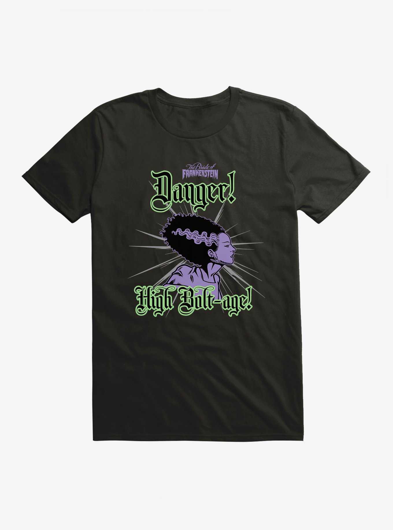 Bride Of Frankenstein Danger High Bolt-age T-Shirt, , hi-res