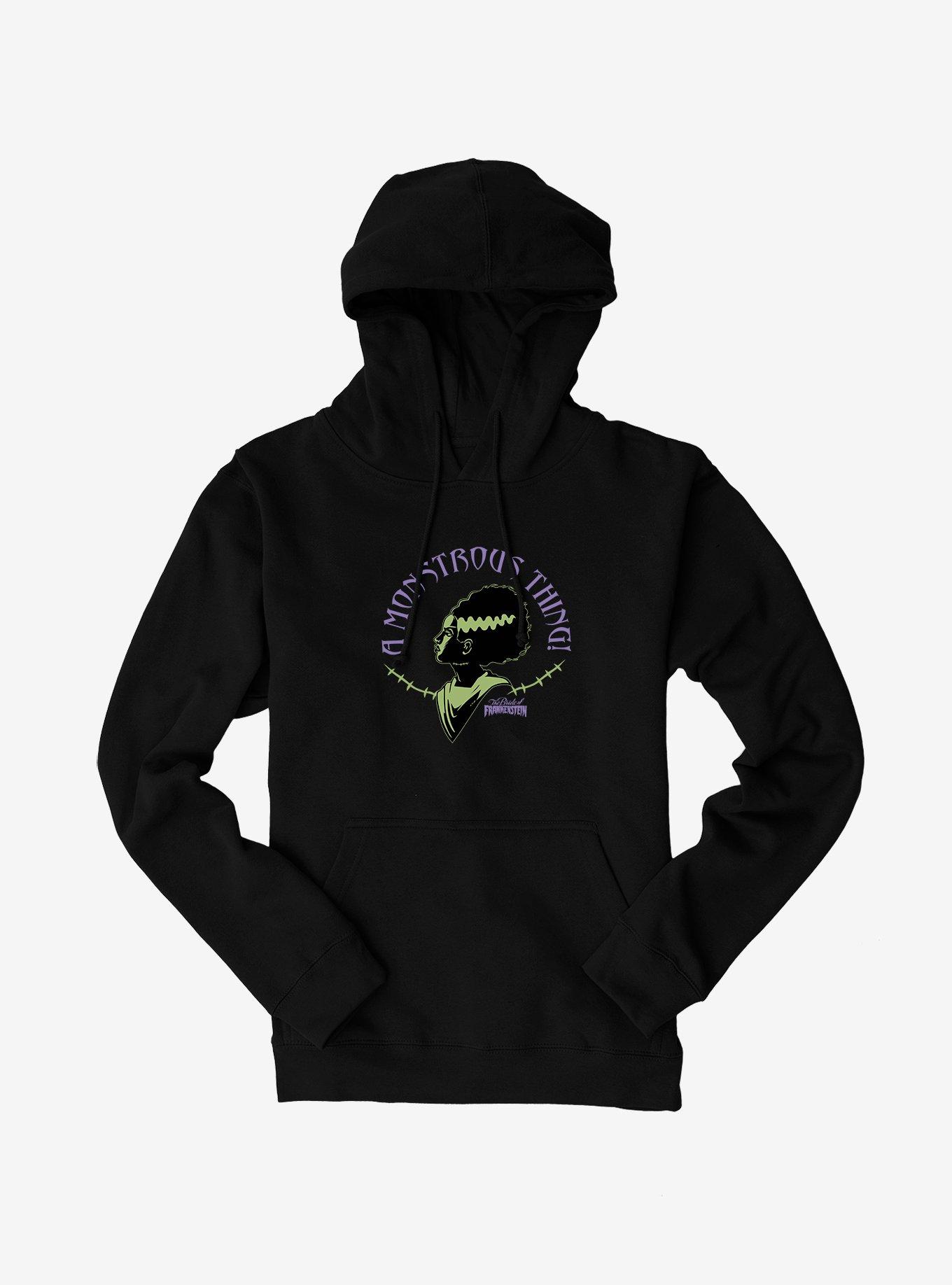 Bride Of Frankenstein A Monstrous Thing Hoodie, BLACK, hi-res