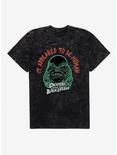Creature From The Black Lagoon It Appeared To Be Human Mineral Wash T-Shirt, BLACK MINERAL WASH, hi-res