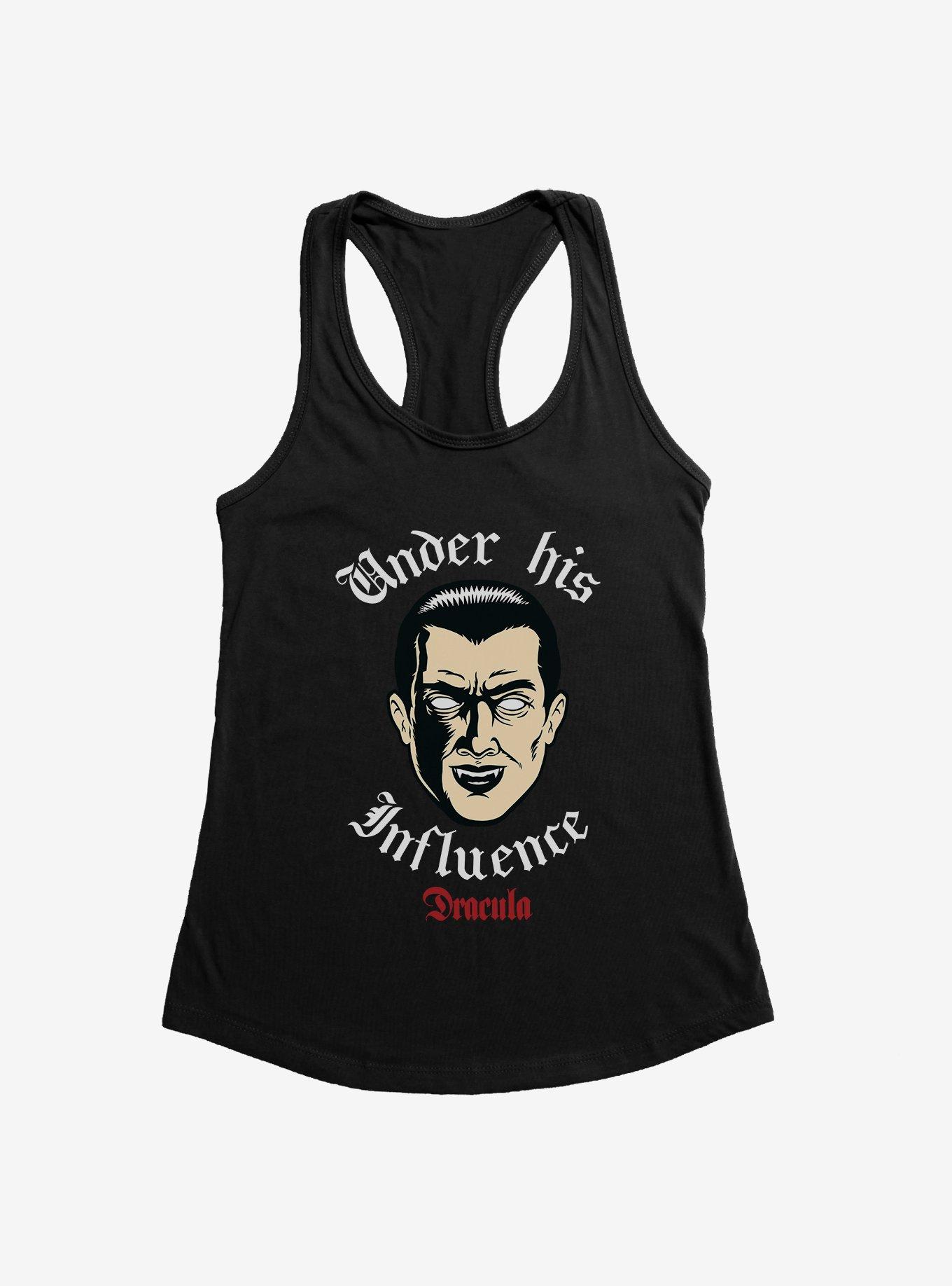 Universal Monsters Dracula Under His Influence Girls Tank, BLACK, hi-res