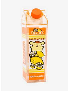 Sanrio Pompompurin Lemon Milk Carton Water Bottle — BoxLunch Exclusive, , hi-res