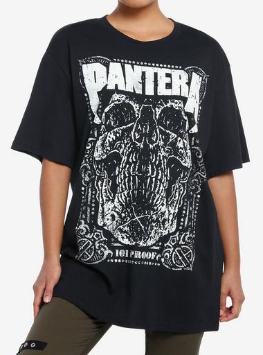 Pantera Official Live: 101 Proof Girls Oversized T-Shirt | Hot Topic