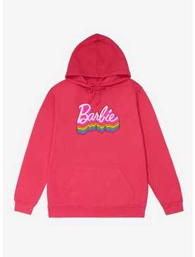 Barbie Ranbow Logo Stack French Terry Hoodie, , hi-res