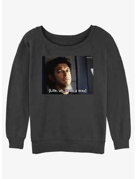 Jurassic Park Dr. Ian Malcolm Life Finds A Way Life Girls Slouchy Sweatshirt, , hi-res