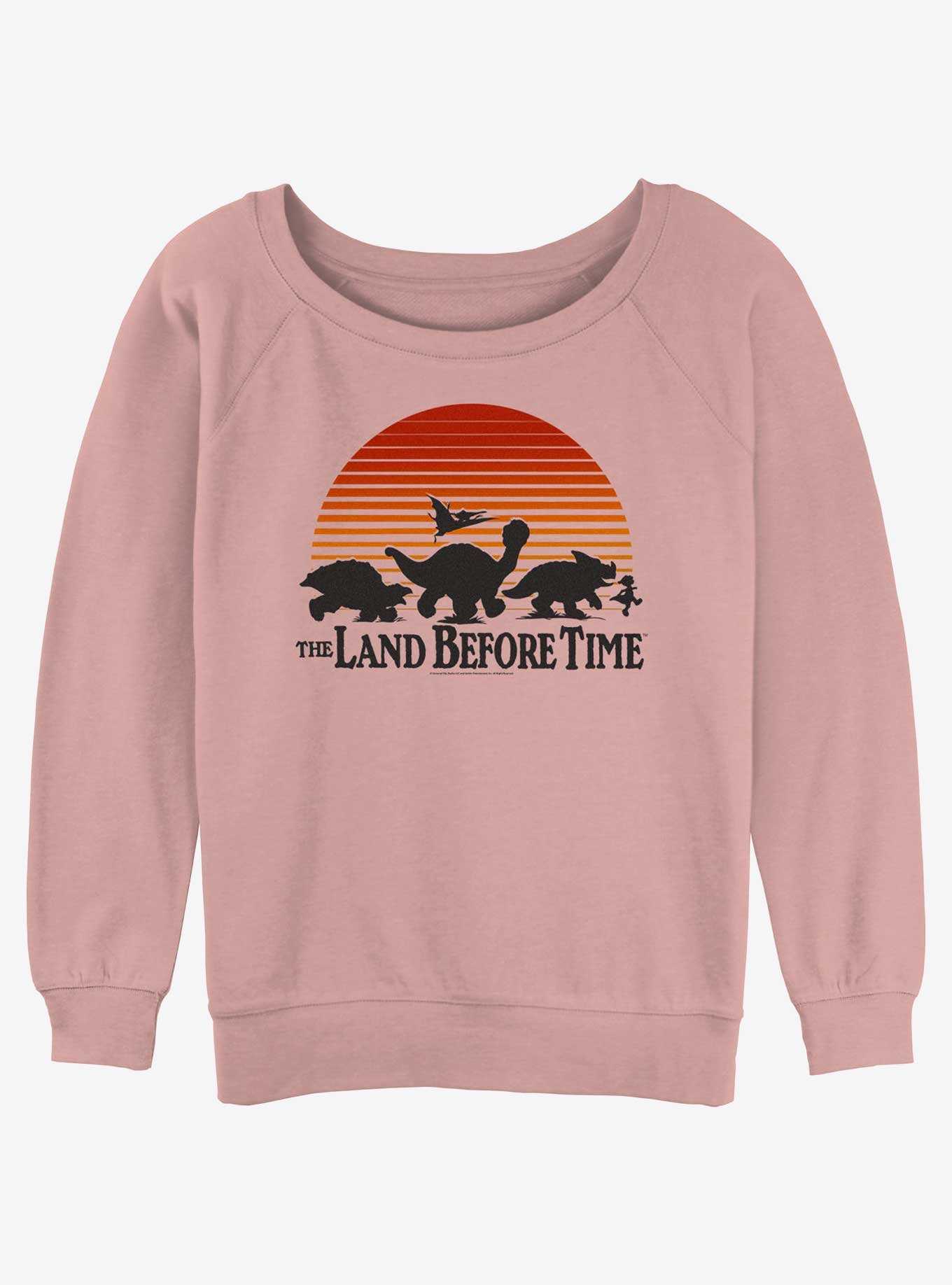 The Land Before Time Sunset Silhouette Girls Slouchy Sweatshirt, , hi-res