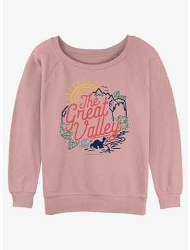 The Land Before Time Destination Great Valley Girls Slouchy Sweatshirt, , hi-res