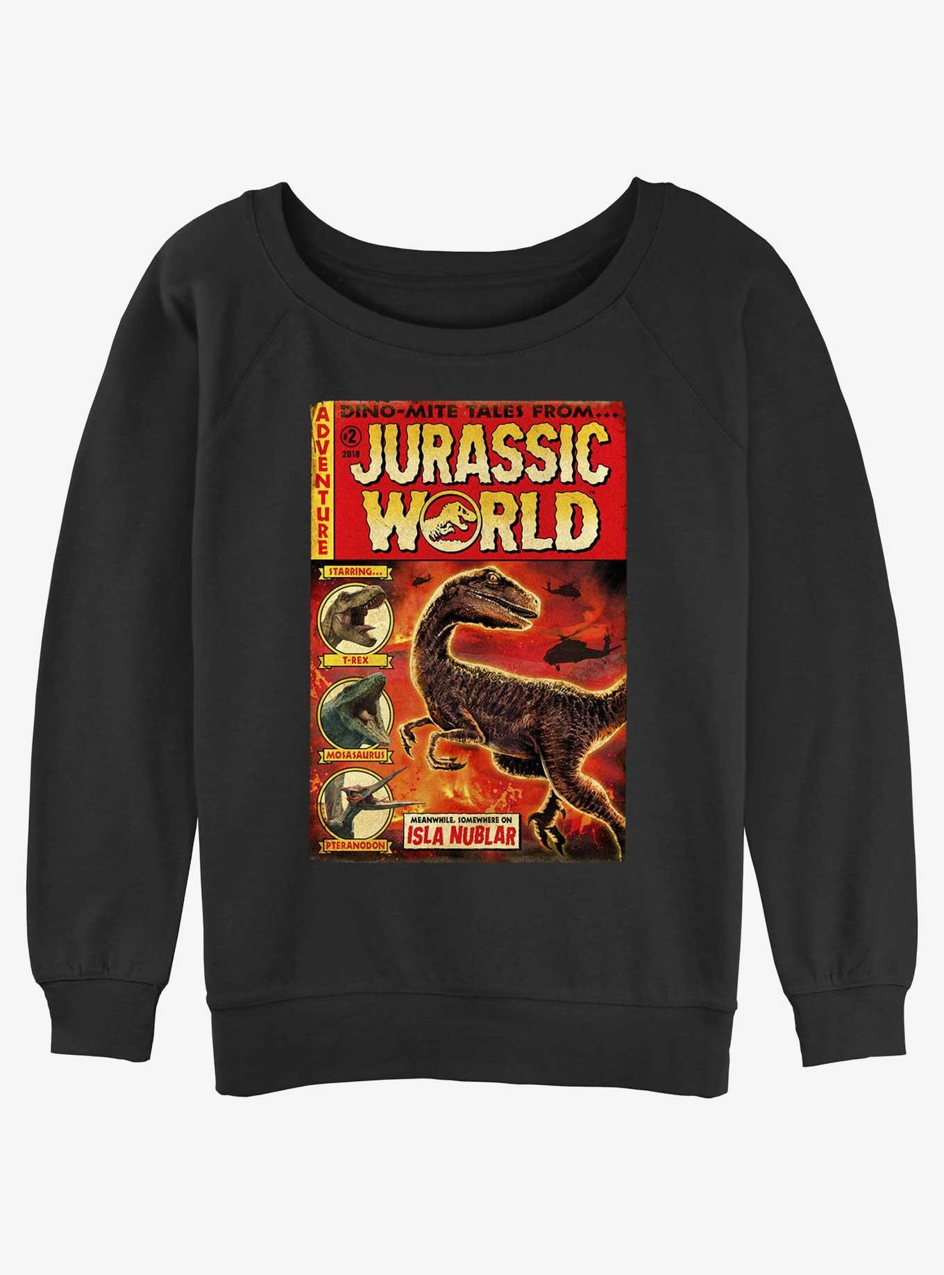 Jurassic Park Dino-Mite Tales Girls Slouchy Sweatshirt