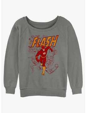 DC The Flash Going Fast Girls Slouchy Sweatshirt, , hi-res
