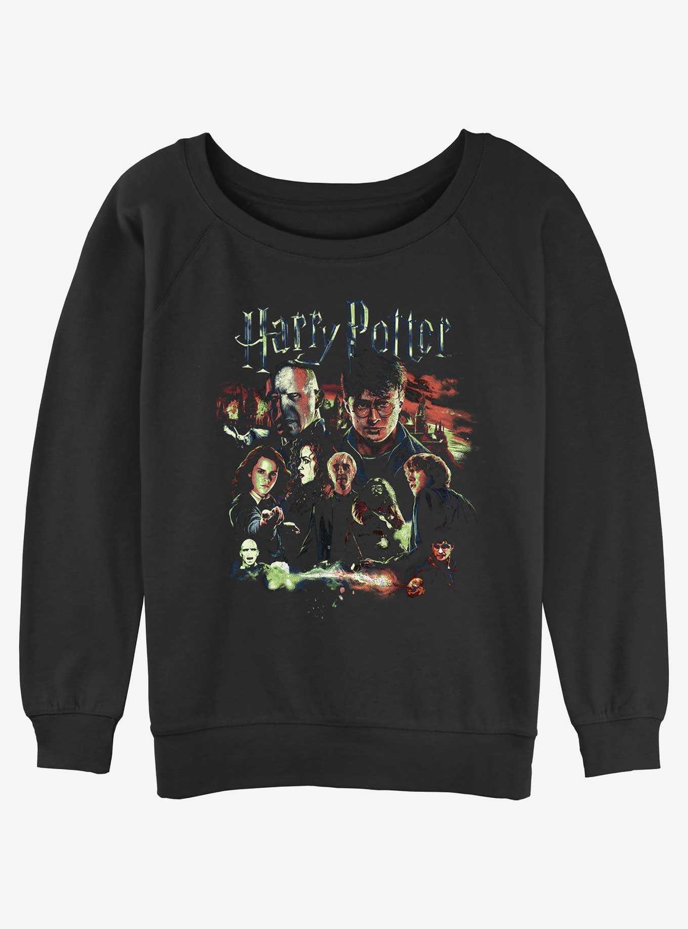 Harry Potter Hogwarts Club Girls Slouchy Sweatshirt, , hi-res