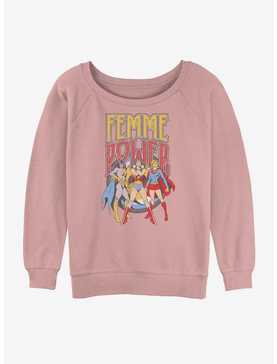 DC Femme Power Trio Girls Slouchy Sweatshirt, , hi-res