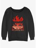 Chilling Adventures of Sabrina Herlad Of Hell Girls Slouchy Sweatshirt, BLACK, hi-res