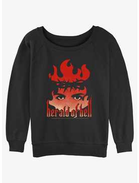 Chilling Adventures of Sabrina Herlad Of Hell Girls Slouchy Sweatshirt, , hi-res