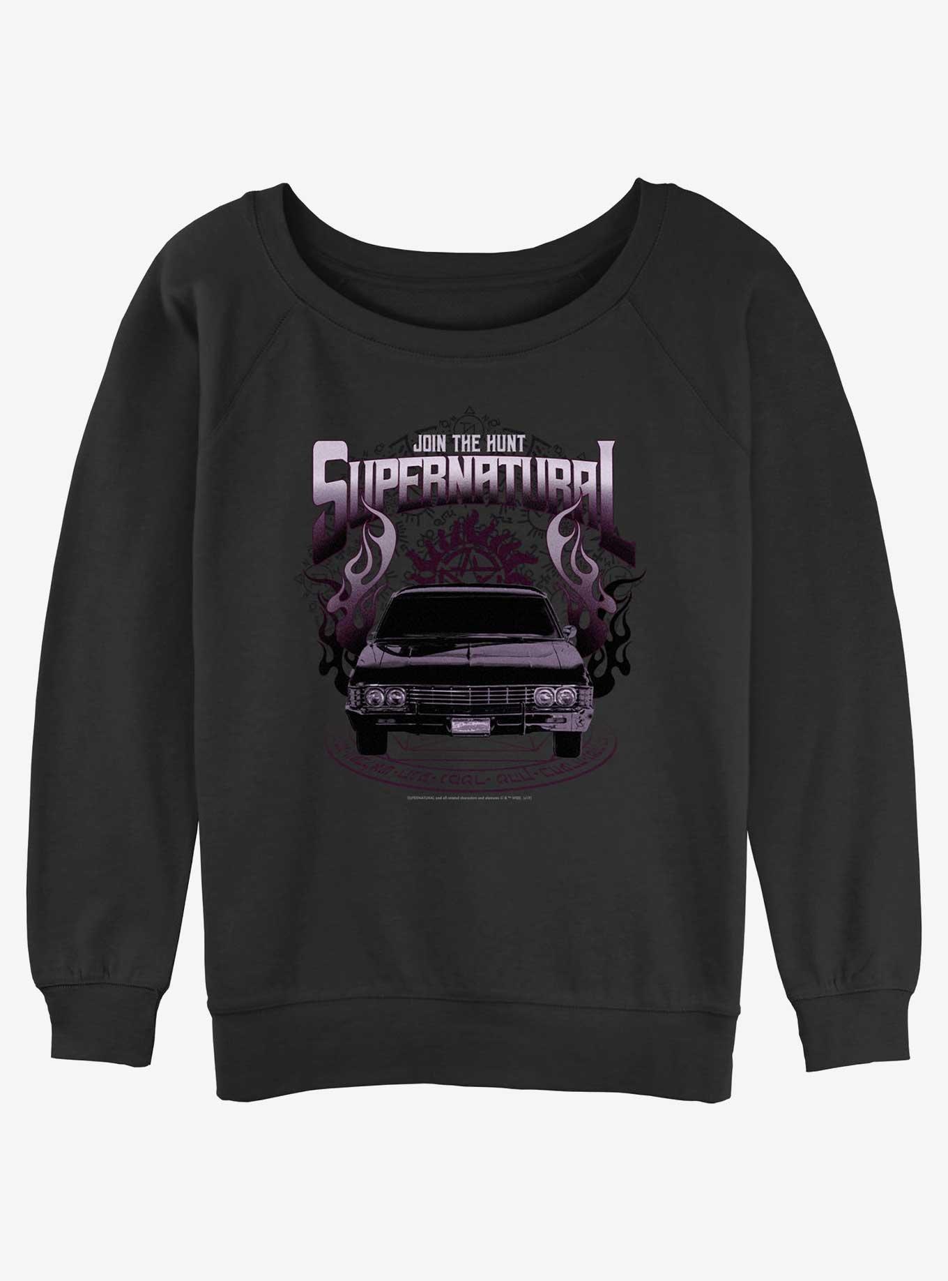 Supernatural Join The Hunt Girls Slouchy Sweatshirt