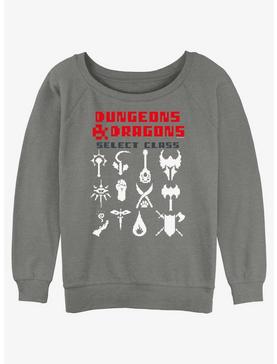Dungeons & Dragons Select Class Girls Slouchy Sweatshirt, , hi-res