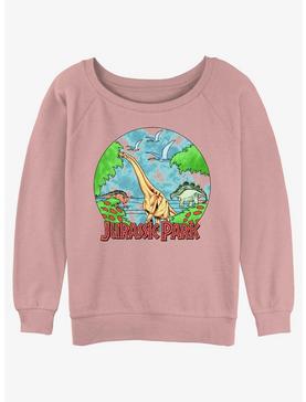 Jurassic Park Jurassic Life Girls Slouchy Sweatshirt, , hi-res