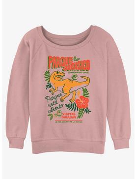 Jurassic Park Vacation Dinos Girls Slouchy Sweatshirt, , hi-res