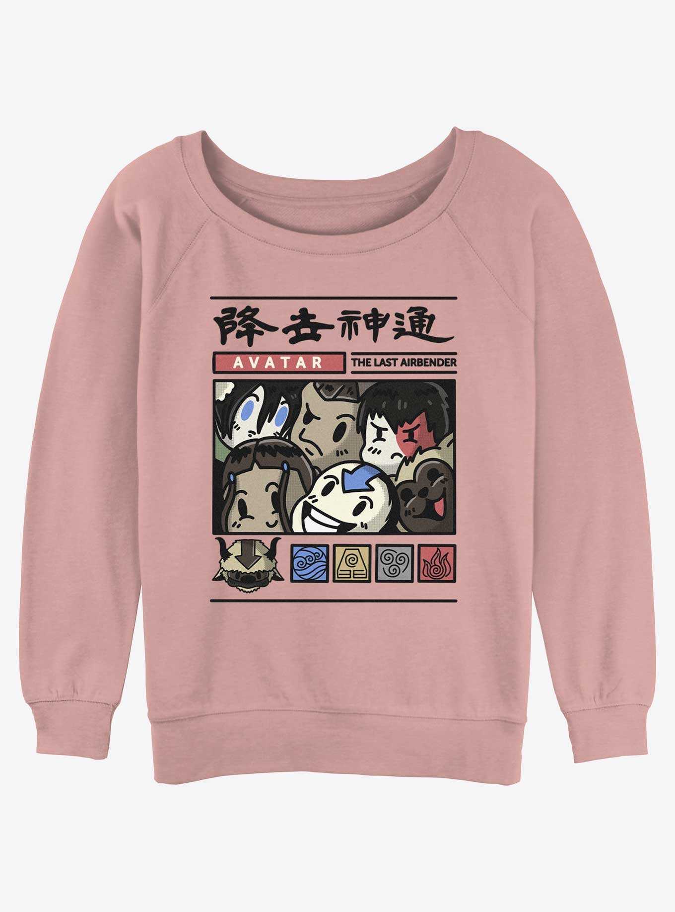 Avatar: The Last Airbender Chibi Gang Girls Slouchy Sweatshirt, , hi-res