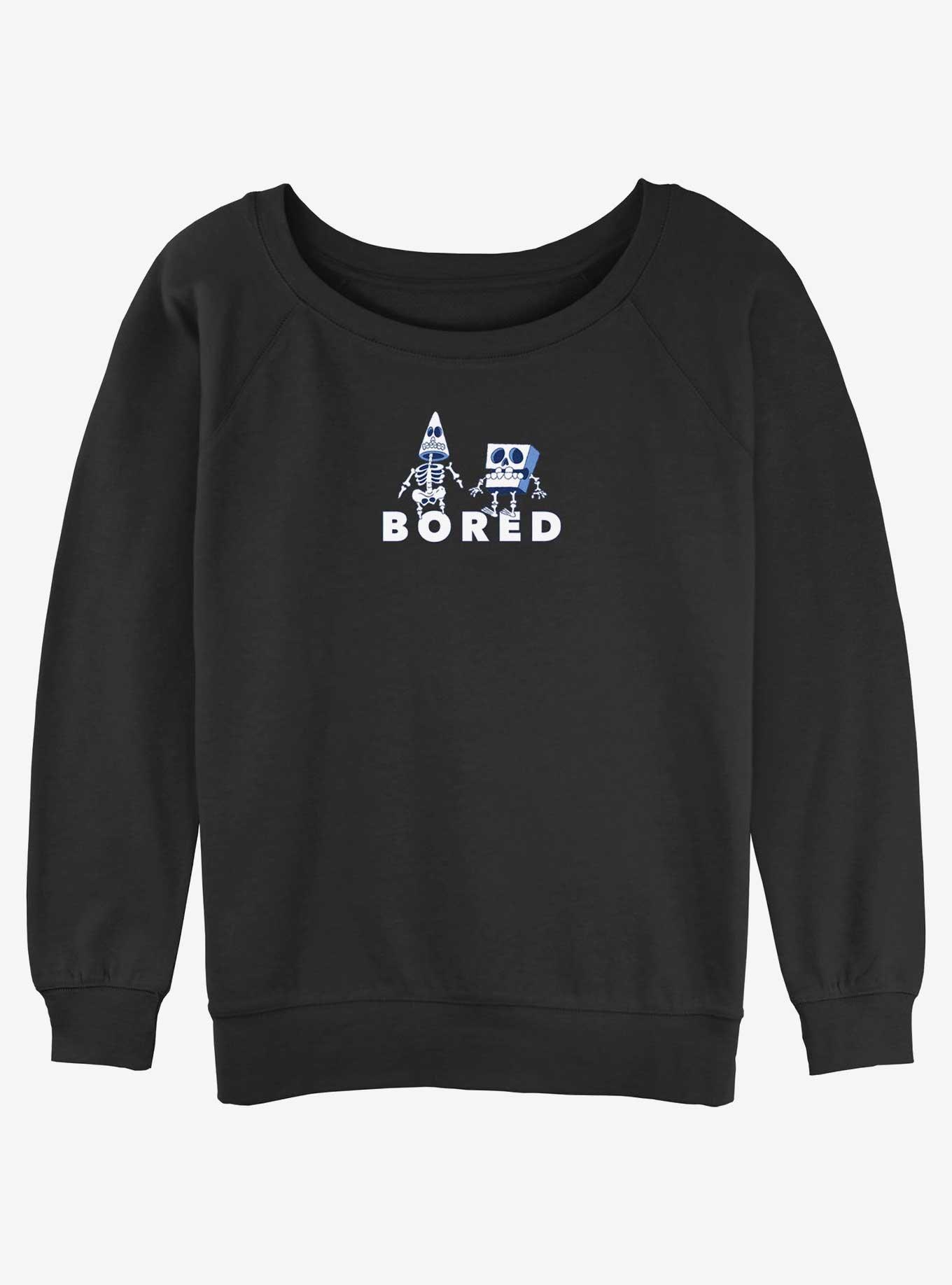 Spongebob Squarepants and Patrick Bored Girls Slouchy Sweatshirt 