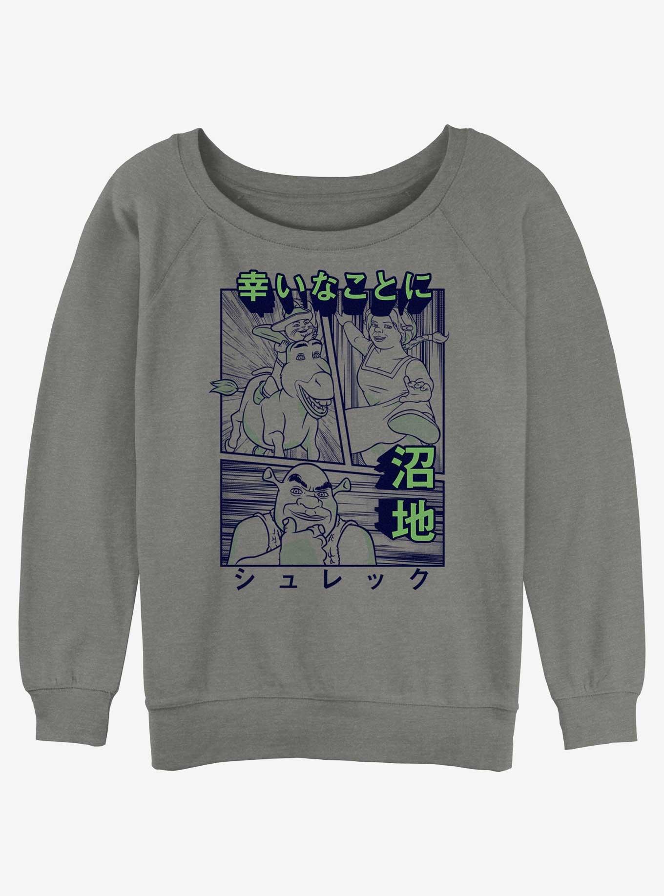 Shrek Kanji Shrek Girls Slouchy Sweatshirt, , hi-res