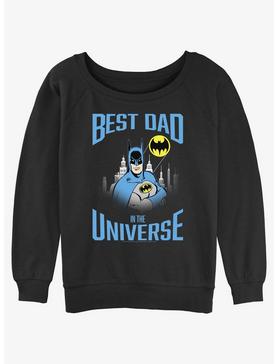 DC Batman Best Bat Dad Girls Slouchy Sweatshirt, , hi-res