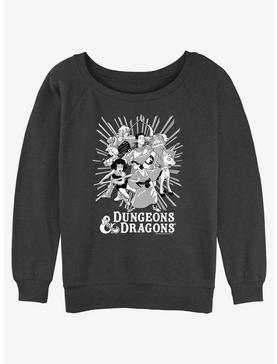 Dungeons & Dragons Group Ray Girls Slouchy Sweatshirt, , hi-res
