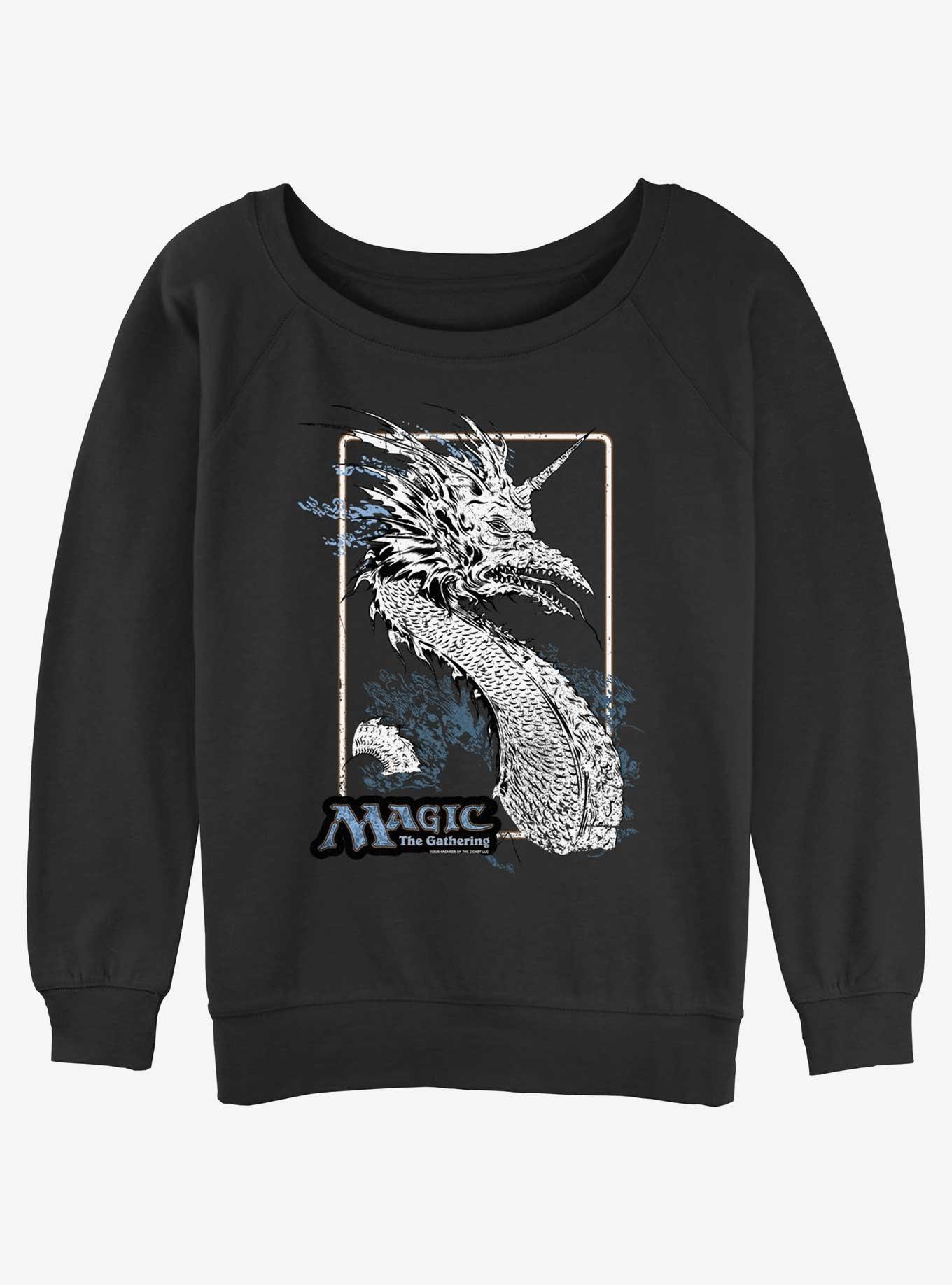 Magic: The Gathering Sea Dragon Girls Slouchy Sweatshirt, , hi-res