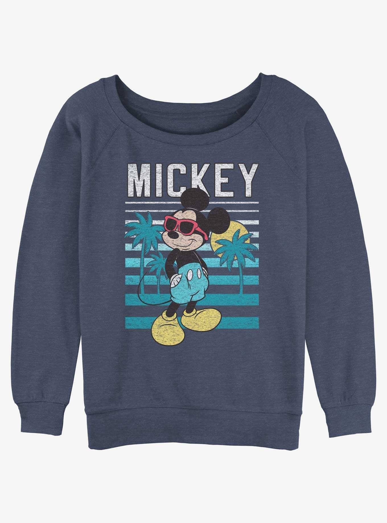 Disney Mickey Mouse Mickey Beachin' Girls Slouchy Sweatshirt, , hi-res