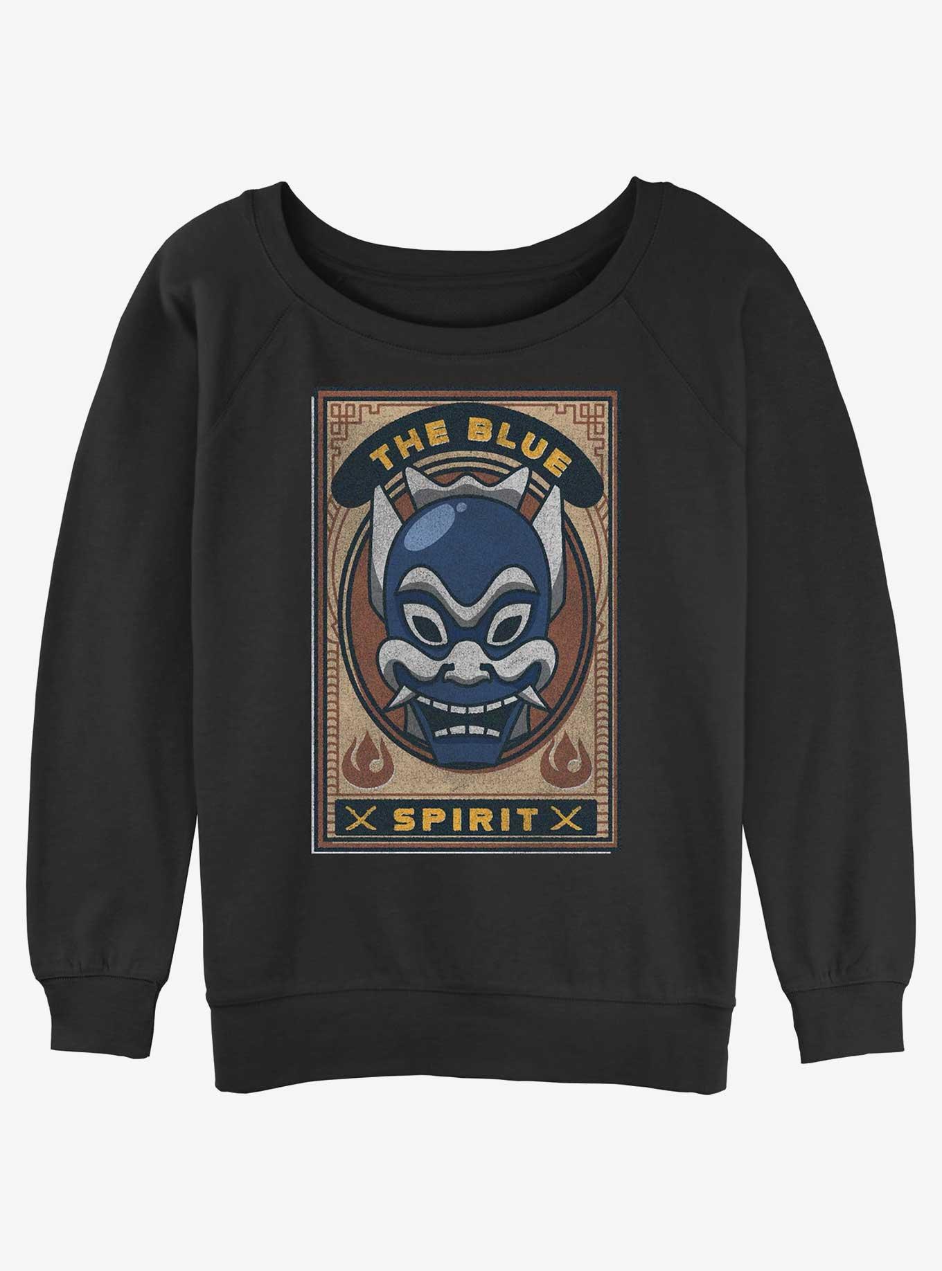 Avatar The Last Airbender The Blue Spirit Poster Girls Slouchy Sweatshirt Black Hot Topic 