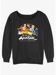 Avatar: The Last Airbender Ready For Action Girls Slouchy Sweatshirt, BLACK, hi-res
