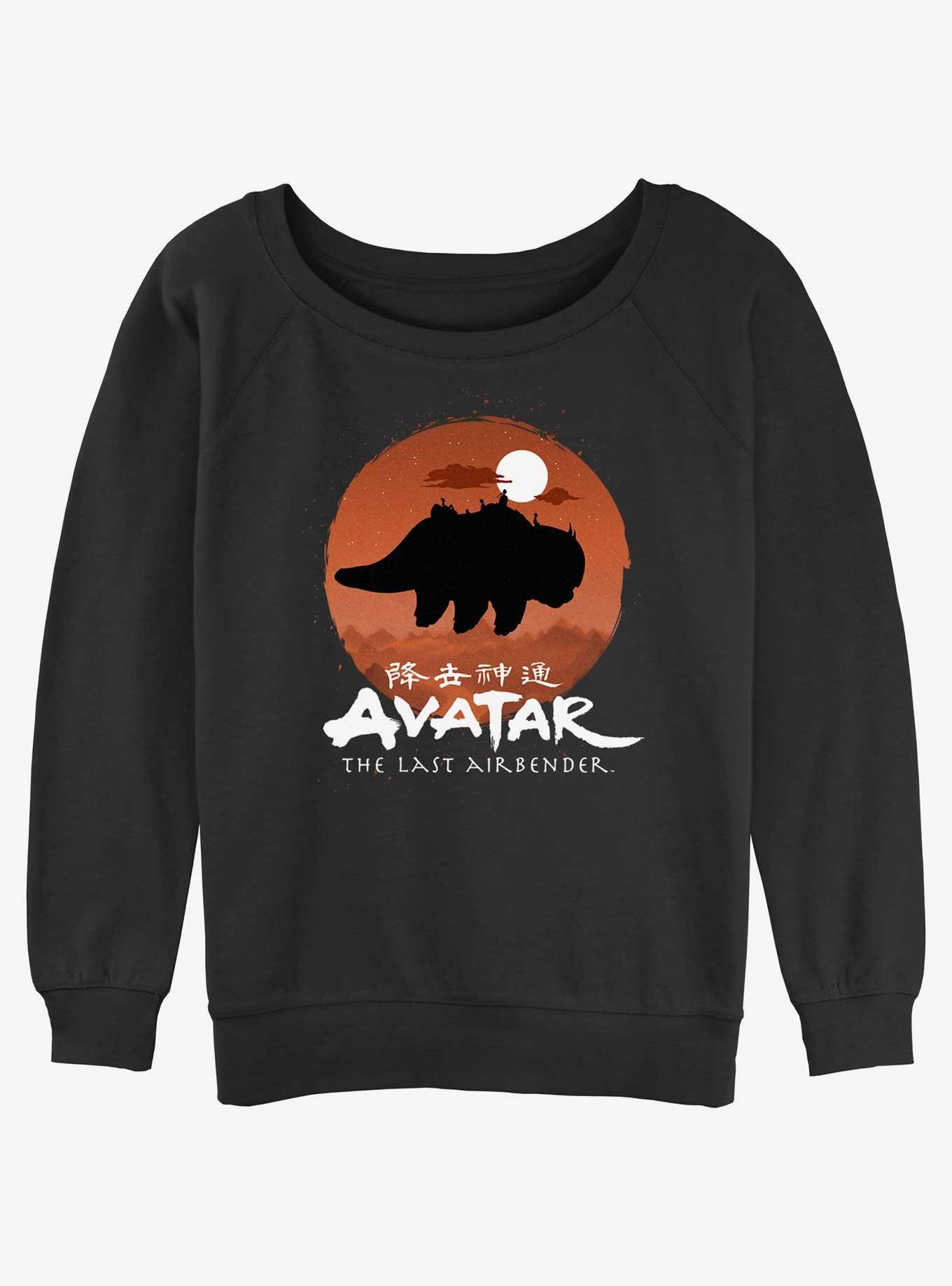 Avatar: The Last Airbender Team Avatar Haunt Girls Slouchy Sweatshirt, BLACK, hi-res