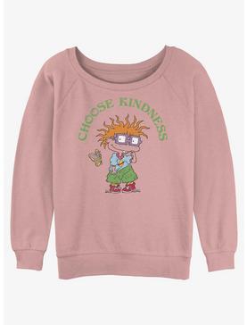 Rugrats Chuckie Choose Kindness Girls Slouchy Sweatshirt, , hi-res