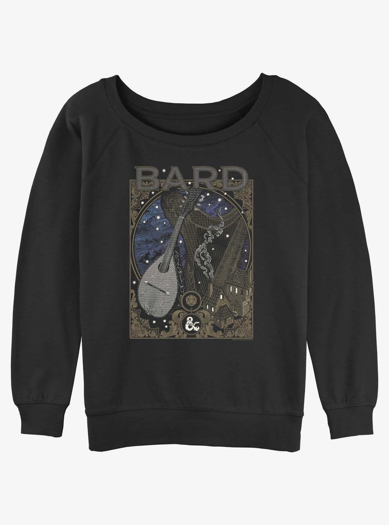 Dungeons & Dragons Bard Girls Slouchy Sweatshirt, BLACK, hi-res