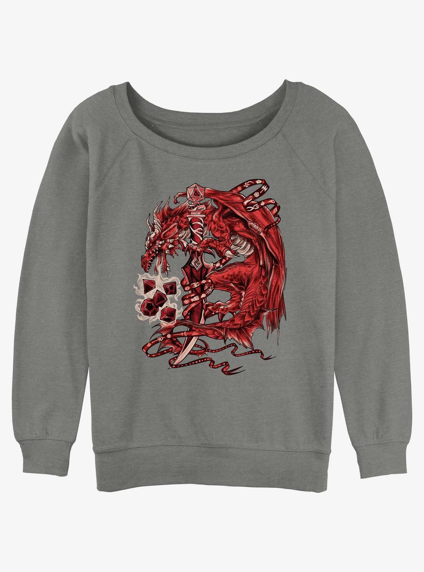 Dungeons & Dragons Dragon Reach Girls Slouchy Sweatshirt, , hi-res