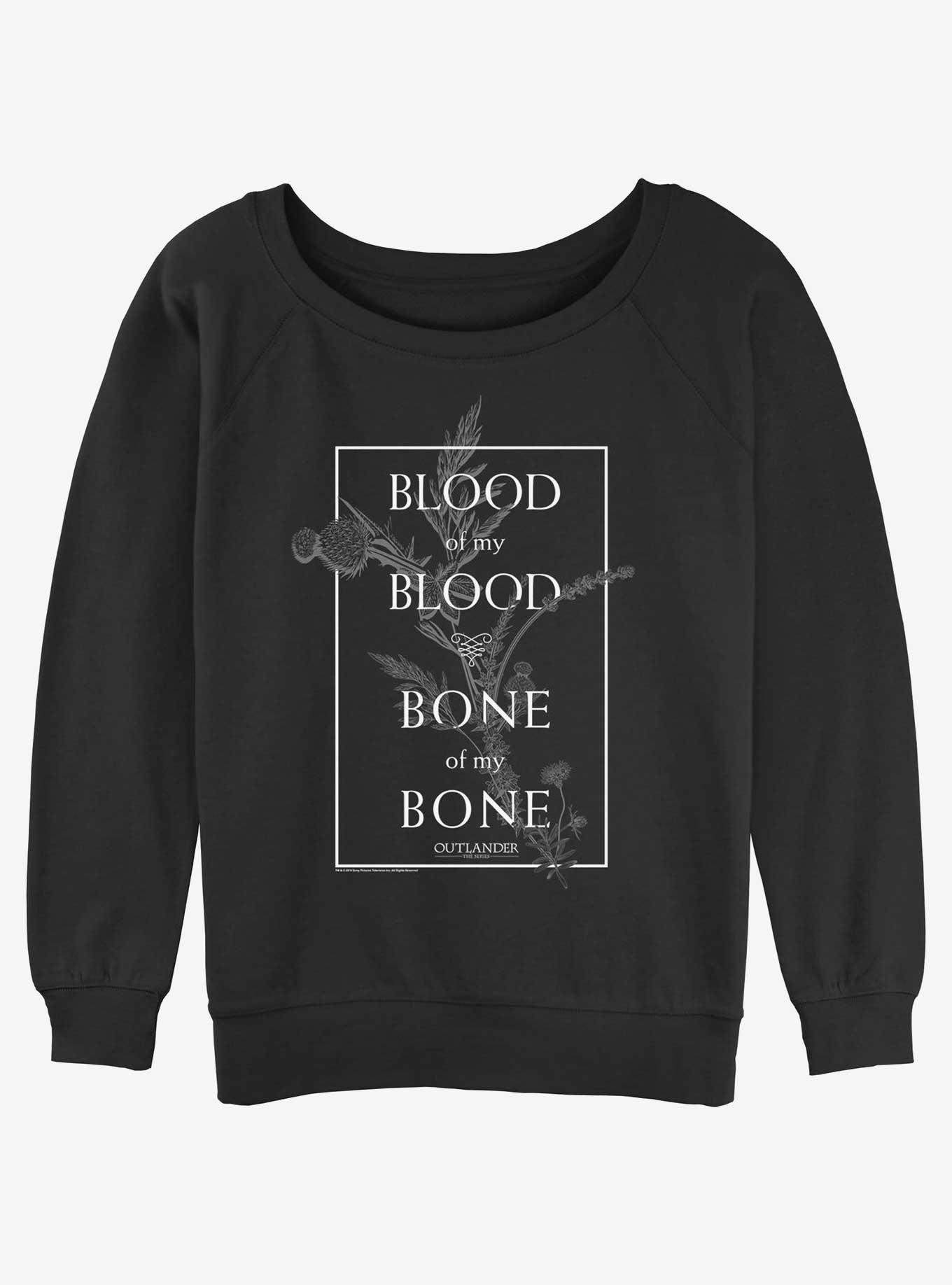 Outlander Blood Of My Blood Bone Of My Bone Girls Slouchy Sweatshirt, , hi-res