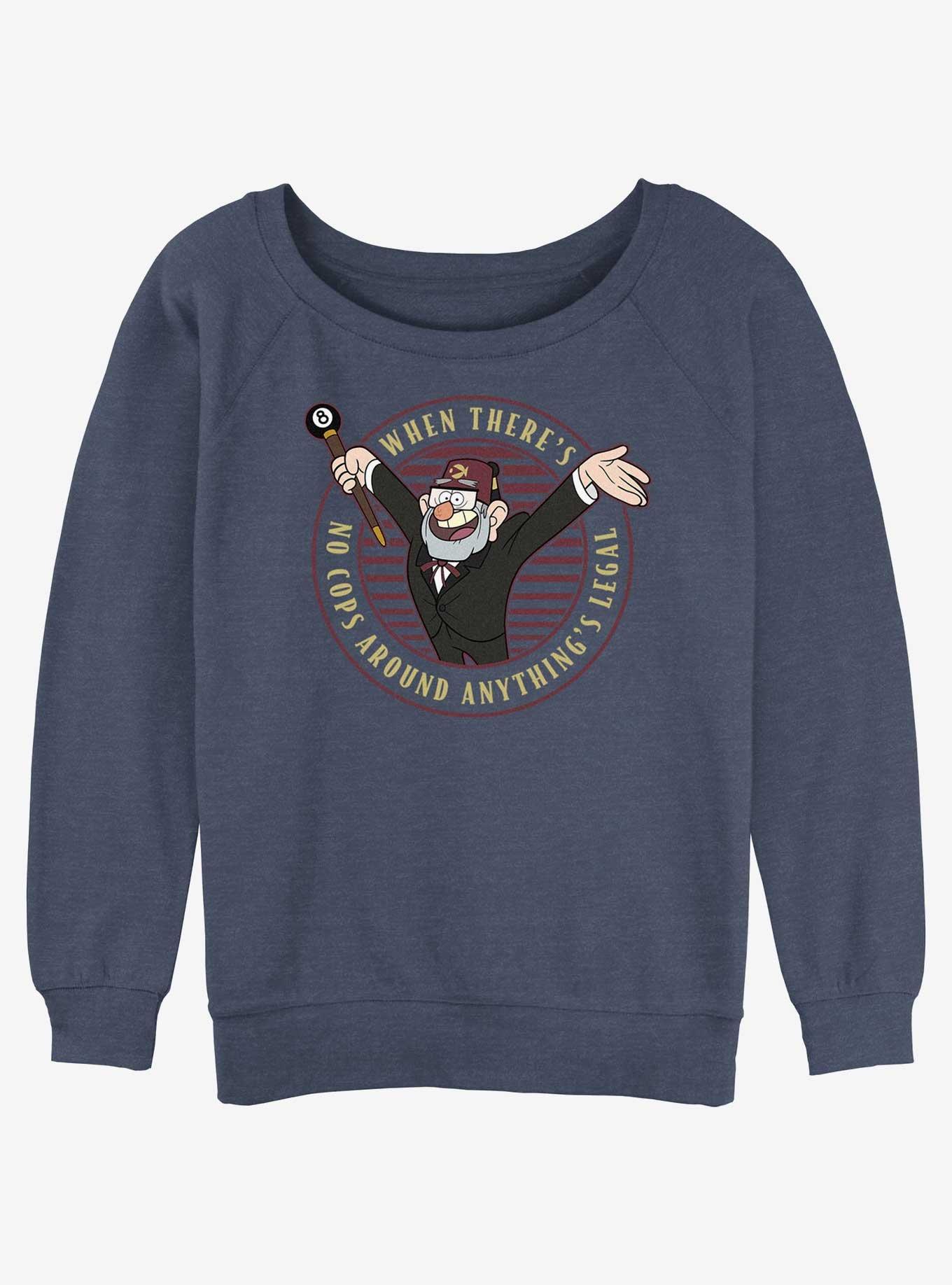 Gravity Falls Stan Anything's Legal Girls Slouchy Sweatshirt, , hi-res