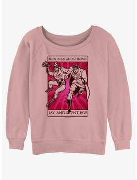Jay and Silent Bob Bluntman and Chronic Poster Girls Slouchy Sweatshirt, , hi-res