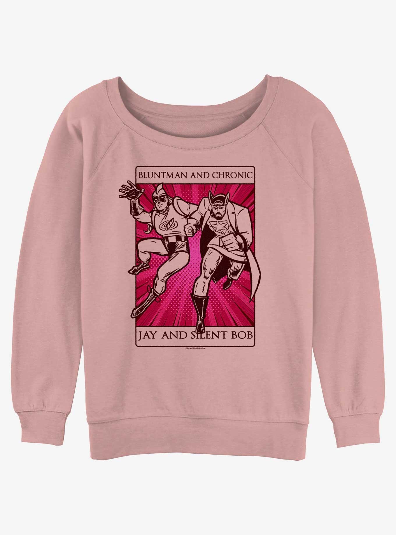 Jay and Silent Bob Bluntman and Chronic Poster Girls Slouchy Sweatshirt, , hi-res