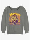 Jay and Silent Bob Mooby's Have A Cow Girls Slouchy Sweatshirt, GRAY HTR, hi-res