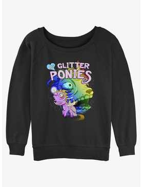 Sally Face Glitter Ponies Girls Slouchy Sweatshirt, , hi-res