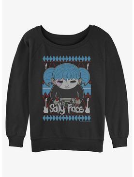Sally Face Ugly Sweater Girls Slouchy Sweatshirt, , hi-res