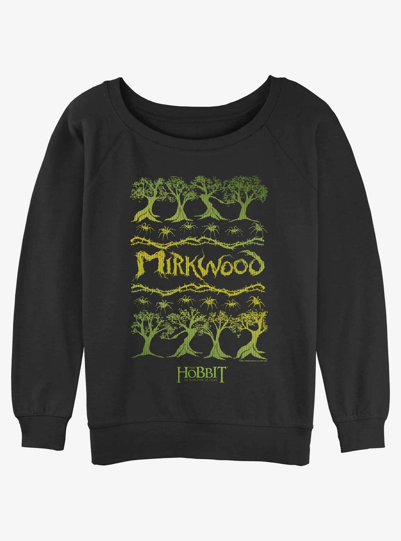 The Lord of the Rings Mirkwood Girls Slouchy Sweatshirt, BLACK, hi-res