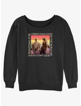 The Lord of the Rings Some Good In This World Girls Slouchy Sweatshirt, , hi-res