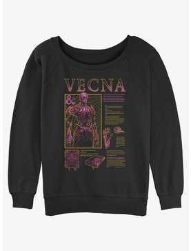 Dungeons & Dragons Vecna Schematic Girls Slouchy Sweatshirt, , hi-res