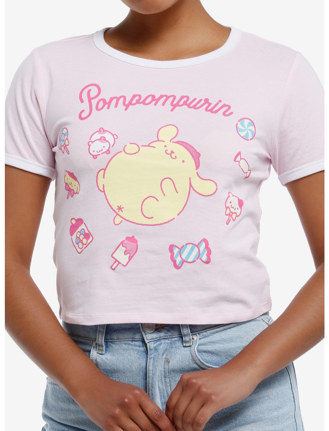 Pompompurin Sweets Girls Ringer T-Shirt, MULTI, hi-res