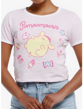 Pompompurin Sweets Girls Ringer T-Shirt, , hi-res