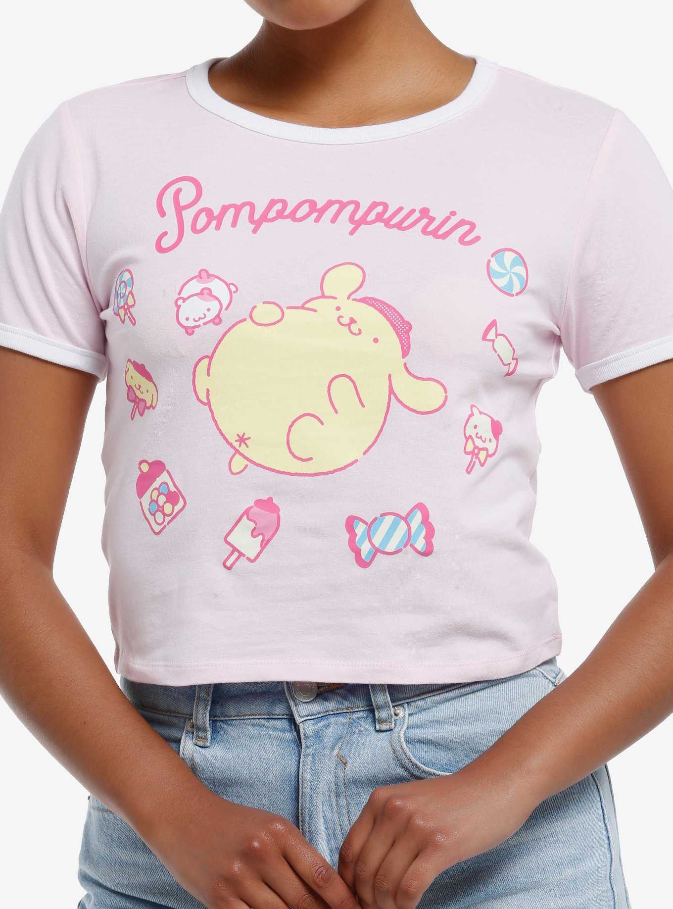 Pompompurin Sweets Girls Ringer T-Shirt, , hi-res