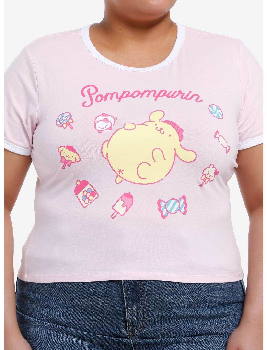 Pompompurin Sweets Girls Ringer T-Shirt Plus Size, MULTI, hi-res