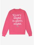 Barbie Girl's Night French Terry Sweatshirt, HELICONIA HEATHER, hi-res